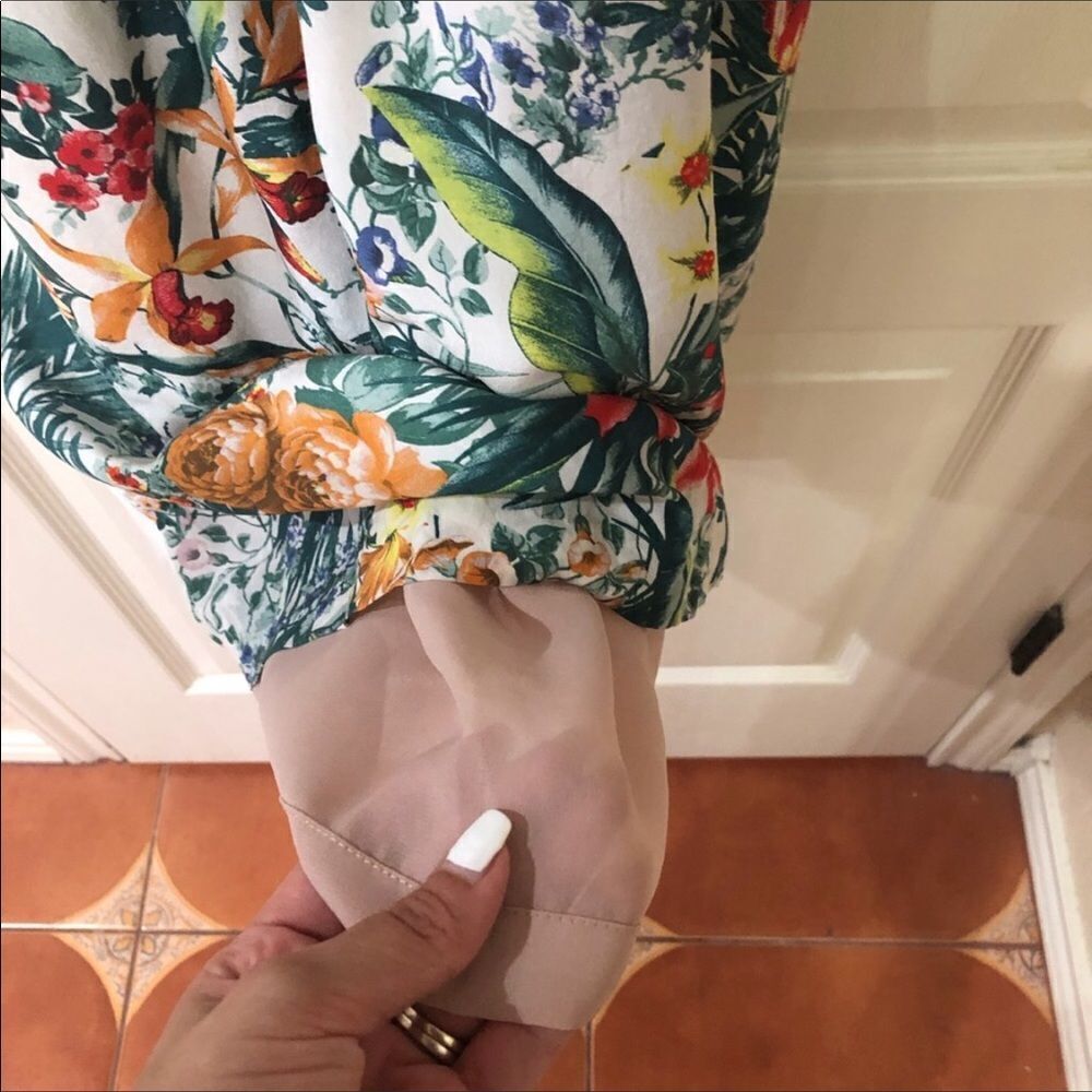 SANDRO Floral Dress Size Large - Picture 7 of 8